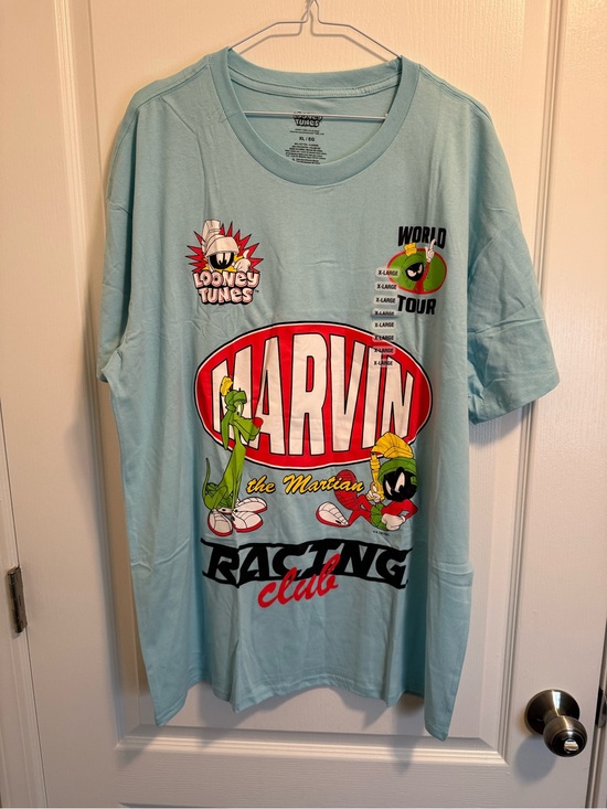 Warner Bros. Other - Looney Tunes Marvin the Martian Racing Club Tee in Size XL